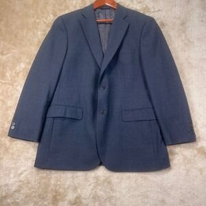 Brooks Brothers 346 Mens 40S Charcoal Gray Wool Stretch Two Button Blazer Jacket
